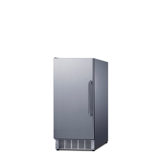 Summit Built-In Outdoor 45 lb. Clear Icemaker — Right Hand Door hinge (BIM47OSRHD) view 3