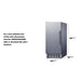 Summit Built-In 45 lb. Clear Icemaker — Right Hand Door hinge (BIM44GCSSRHD) view 5