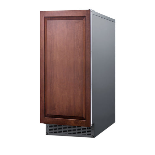 Summit 47 lb. Clear Outdoor/Indoor Icemaker (Panel Not Included) — Left Hand Door hinge (BIM68OSPUMPIFLHD) view 3