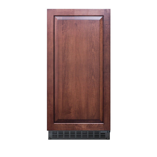 Summit 47 lb. Clear Outdoor/Indoor Icemaker (Panel Not Included) — Left Hand Door hinge (BIM68OSPUMPIFLHD)