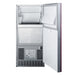 Summit 47 lb. Clear Outdoor/Indoor Icemaker (Panel Not Included) — Left Hand Door hinge (BIM68OSPUMPIFLHD) view 2