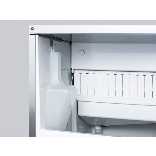 Summit 47 lb. Clear Outdoor/Indoor Icemaker — Left Hand Door hinge (BIM68OSPUMPLHD) view 2