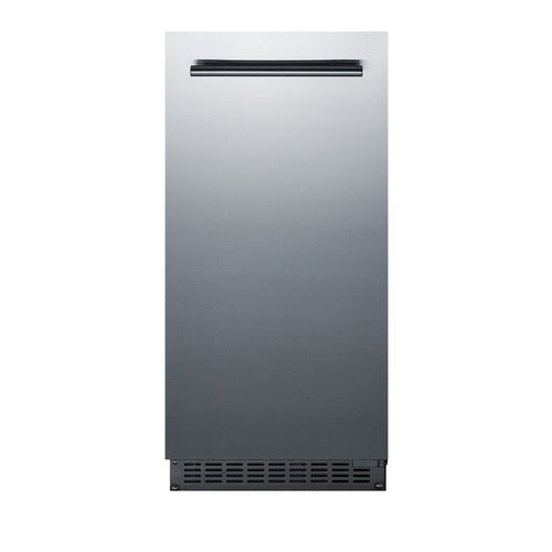 Summit 47 lb. Clear Outdoor/Indoor Icemaker — Left Hand Door hinge (BIM68OSPUMPLHD) view 4
