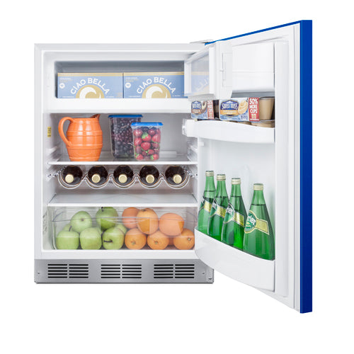 Summit 24" Wide Refrigerator-Freezer — Left Hand Door hinge (BRF611WHBLHD) view 4