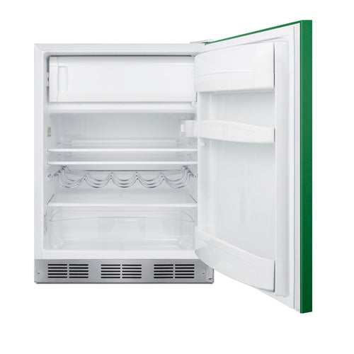 Summit 24" Wide Refrigerator-Freezer — Left Hand Door hinge (BRF611WHGLHD) view 3