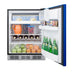 Summit 24" Wide Refrigerator-Freezer, ADA Compliant — Left Hand Door hinge (BRF631BKBADALHD) view 5