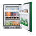 Summit 24" Wide Refrigerator-Freezer, ADA Compliant — Left Hand Door hinge (BRF631BKGADALHD) view 5