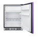 Summit 24" Wide Refrigerator-Freezer, ADA Compliant — Left Hand Door hinge (BRF631BKPADALHD) view 4
