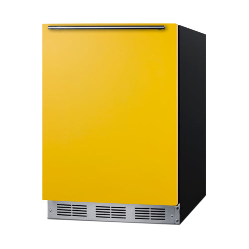 Summit 24" Wide Refrigerator-Freezer, ADA Compliant — Left Hand Door hinge (BRF631BKYADALHD) view 4