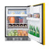 Summit 24" Wide Refrigerator-Freezer, ADA Compliant — Left Hand Door hinge (BRF631BKYADALHD) view 5