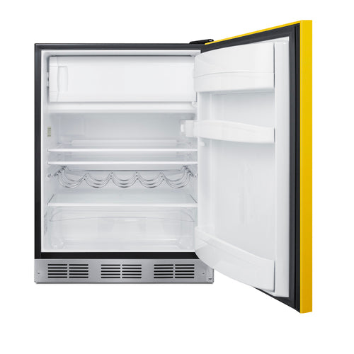 Summit 24" Wide Refrigerator-Freezer, ADA Compliant — Left Hand Door hinge (BRF631BKYADALHD) view 3