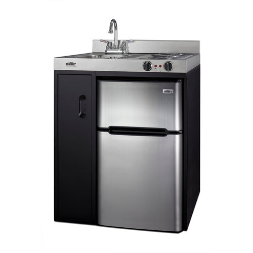 Summit 30" Wide All-In-One Kitchenette (C30ELBK) view 3