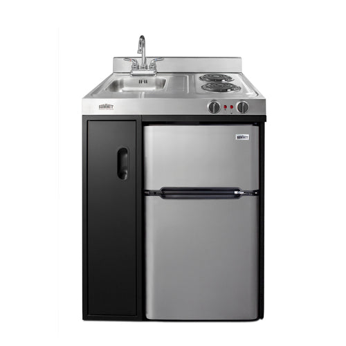 Summit 30" Wide All-In-One Kitchenette (C30ELBK) view 2