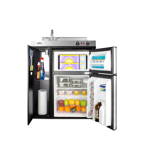 Summit 30" Wide All-In-One Kitchenette (C30ELBK) view 5