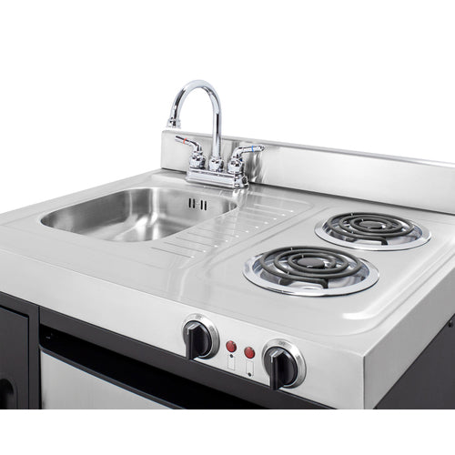 Summit 30" Wide All-In-One Kitchenette (C30ELBK) view 6