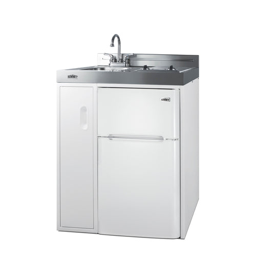 Summit 30" Wide All-In-One Kitchenette (C30ELGLASS) view 3