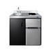 Summit 39" Wide All-In-One Kitchenette (C39ELGLASSBK) view 2