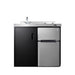 Summit 39" Wide All-In-One Kitchenette (C39ELGLASSBK)