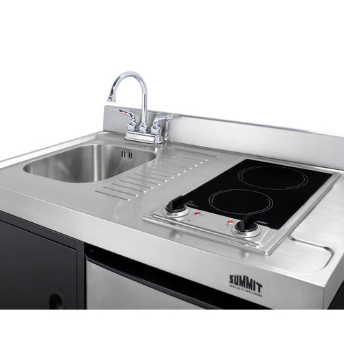 Summit 39" Wide All-In-One Kitchenette (C39ELGLASSBK) view 6