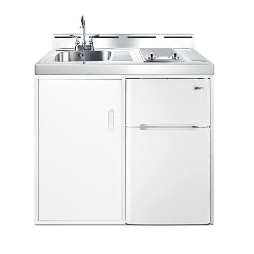 Summit 39" Wide All-In-One Kitchenette (C39ELGLASS)
