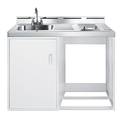 Summit 48" Wide All-In-One Kitchenette (Refrigerator Not Included) (C48ELGLASSNR)