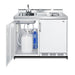 Summit 48" Wide Mobile All-In-One Kitchenette, No Plumbing Needed (C48ELGLASSPUMPMB) view 4