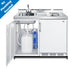 Summit 48" Wide Mobile All-In-One Kitchenette, No Plumbing Needed (C48ELGLASSPUMPMB) view 3