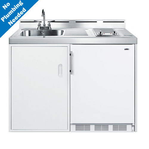 Summit 48" Wide All-In-One Kitchenette, No Plumbing Needed (C48ELGLASSPUMP) view 6