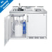 Summit 48" Wide All-In-One Kitchenette, No Plumbing Needed (C48ELGLASSPUMP)