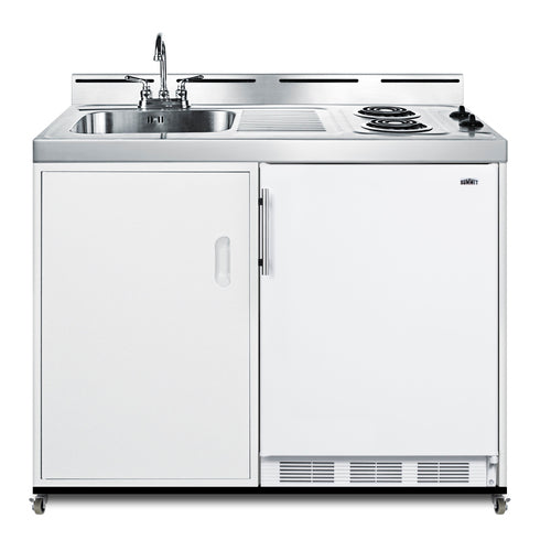 Summit 48" Wide Mobile All-In-One Kitchenette, No Plumbing Needed (C48ELPUMPMB) view 6
