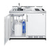 Summit 48" Wide Mobile All-In-One Kitchenette, No Plumbing Needed (C48ELPUMPMB) view 4