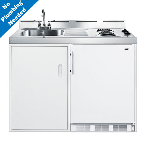 Summit 48" Wide All-In-One Kitchenette, No Plumbing Needed (C48ELPUMP) view 3