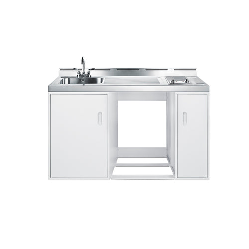 Summit 60" Wide All-In-One Kitchenette (Refrigerator Not Included) (C60ELGLASSNR)