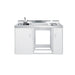 Summit 60" Wide All-In-One Kitchenette (Refrigerator Not Included) (C60ELGLASSNR)