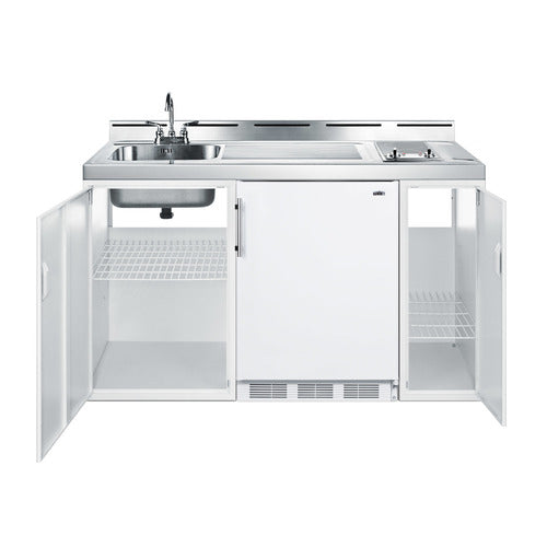 Summit 60" Wide All-In-One Kitchenette (C60ELGLASS) view 2