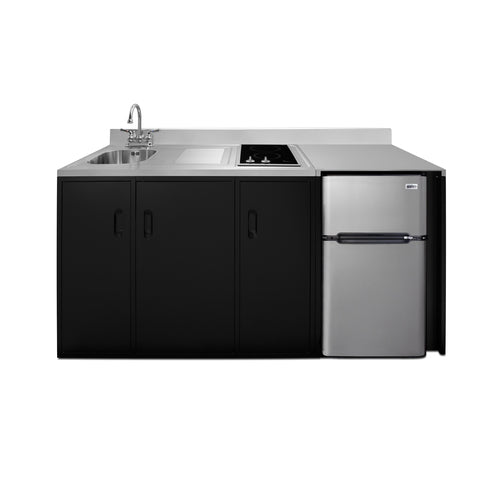 Summit 72" Wide All-In-One Kitchenette, ADA Counter Height (CK72ADASINKL)