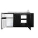 Summit 72" Wide All-In-One Kitchenette, ADA Counter Height (CK72ADASINKR) view 4