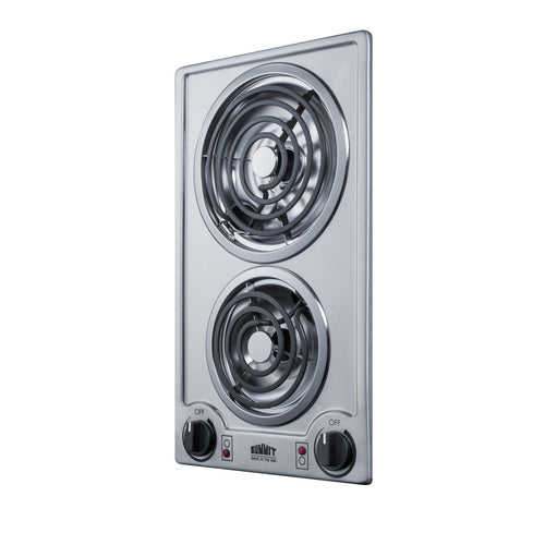 Summit 12" Wide 115V 2-Burner Coil Cooktop (CCE213SS) view 4