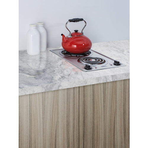 Summit 12" Wide 115V 2-Burner Coil Cooktop (CCE213SS) view 2