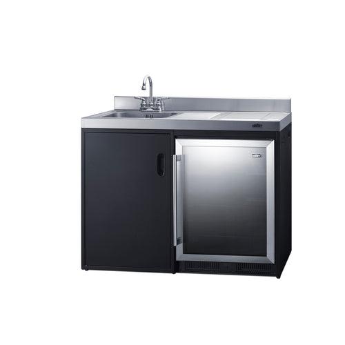 Summit 48" Wide All-In-One Kitchenette (CK48NCSINKL) view 2