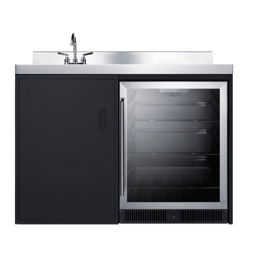Summit 48" Wide All-In-One Kitchenette (CK48NCSINKL) view 4