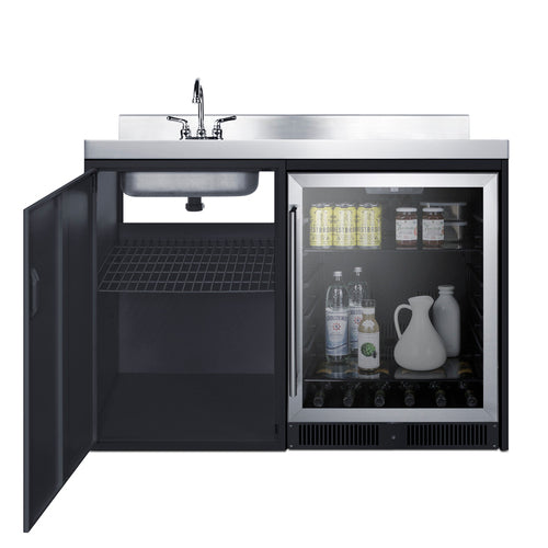 Summit 48" Wide All-In-One Kitchenette (CK48NCSINKL) view 5
