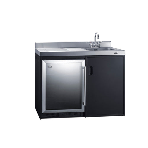 Summit 48" Wide All-In-One Kitchenette (CK48NCSINKR) view 2
