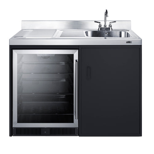 Summit 48" Wide All-In-One Kitchenette (CK48NCSINKR)