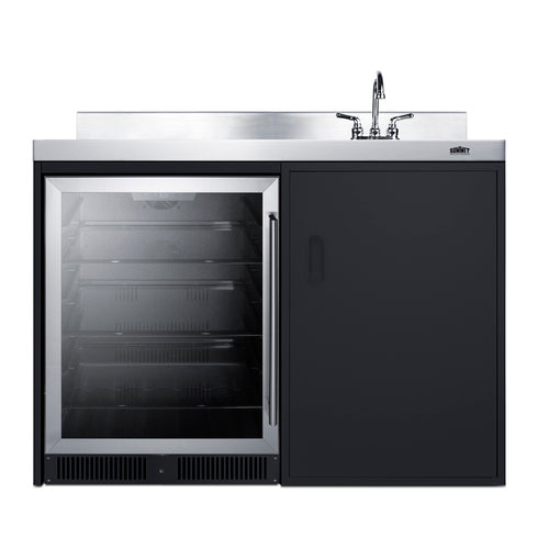 Summit 48" Wide All-In-One Kitchenette (CK48NCSINKR) view 4