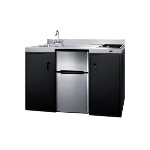 Summit 54" Wide All-In-One Kitchenette, ADA Counter Height (CK55ADASINKL) view 2