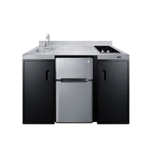 Summit 54" Wide All-In-One Kitchenette, ADA Counter Height (CK55ADASINKL)