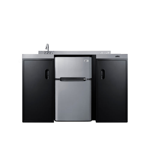 Summit 54" Wide All-In-One Kitchenette, ADA Counter Height (CK55ADASINKL) view 6