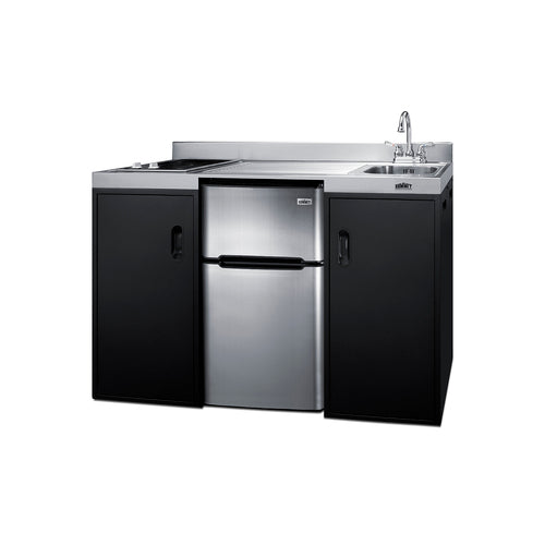 Summit 54" Wide All-In-One Kitchenette, ADA Counter Height (CK55ADASINKR) view 2
