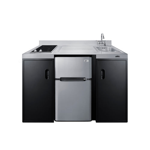 Summit 54" Wide All-In-One Kitchenette, ADA Counter Height (CK55ADASINKR)